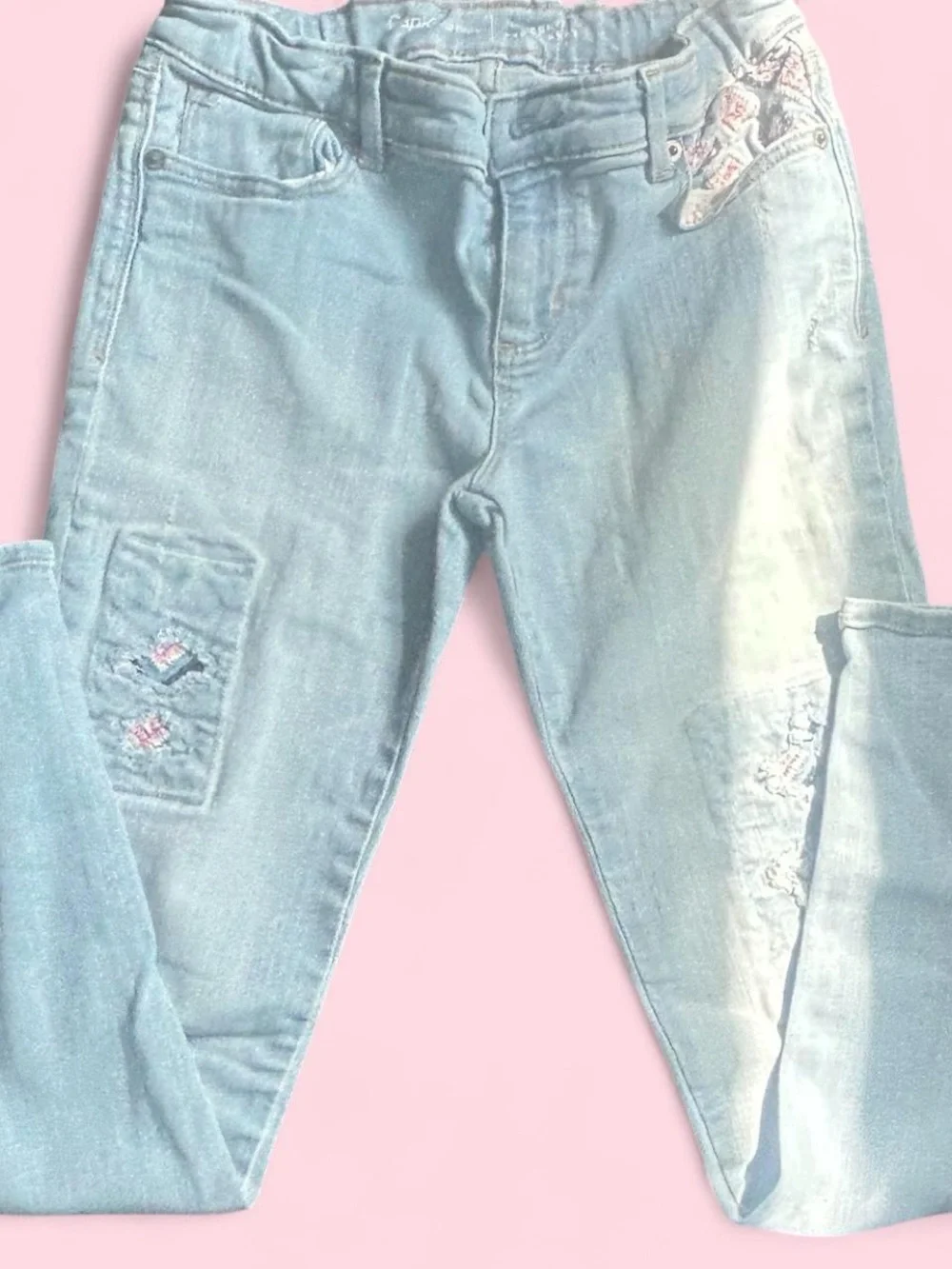 GAP Light Blue Embroidered Kids Jeans